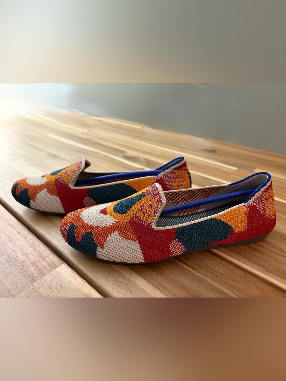 NEW: Rothy’s Moroccan print Amber loafer flats size 5.5 RARE retired print - Picture 8 of 12